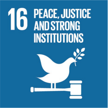 Society logo by Promote peaceful and inclusive societies for sustainable development, provide access to justice for all and build effective, accountable and inclusive institutions at all levels