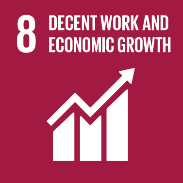 Economy logo by Promote sustained, inclusive and sustainable economic growth, full and productive employment and decent work for all