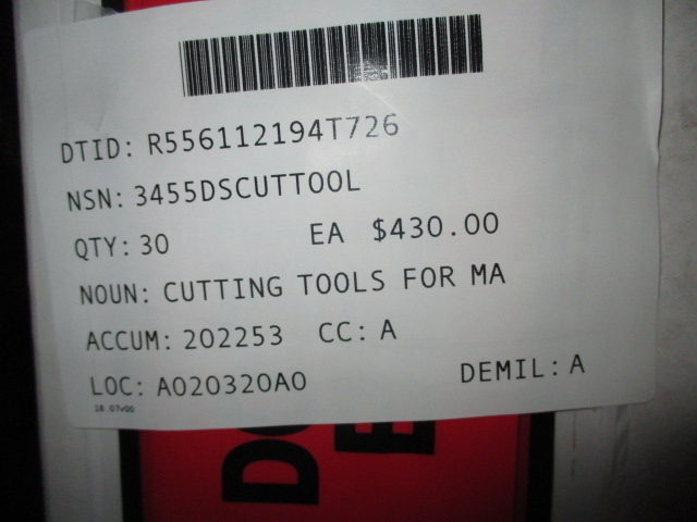 Picture of ICN: R556112194T726 - CUTTING TOOLS FOR MACHINE TOOLS ( Excess )